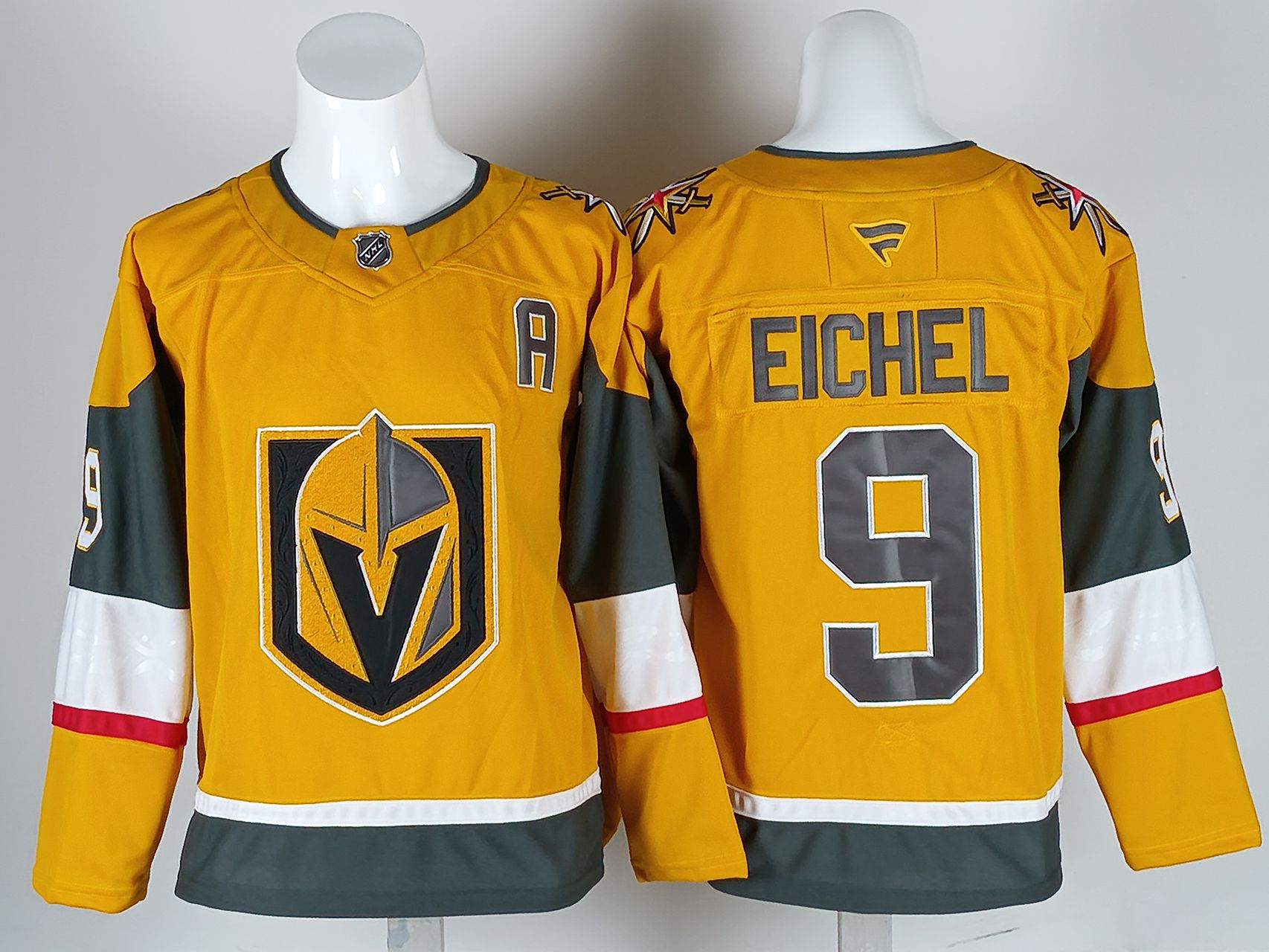 Men 2026 Vegas Golden Knights #9 Elchel Yellow NHL Jersey style 01